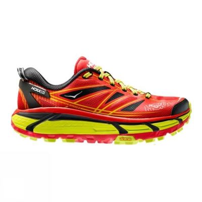 Zapatillas Running Hoka One One Mafate Speed 2 Hombre Rojas / Verde - Chile BMW426908